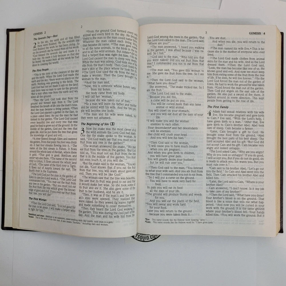 Worthy The Everyday Bible NCV Burgundy Hardcover Concordance Religious Book